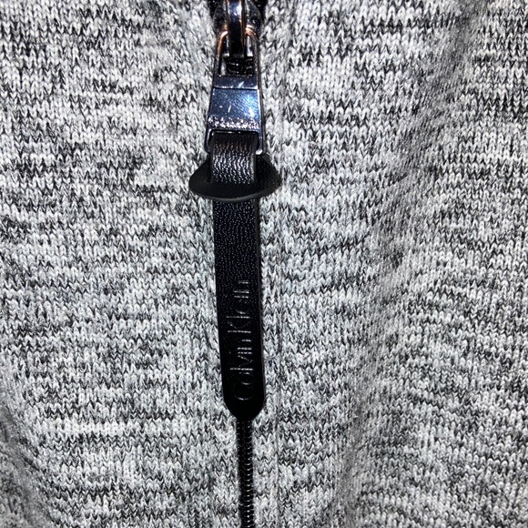 Calvin Klein Women's Heather Gray Hooded Jacket - Picture 3 of 7